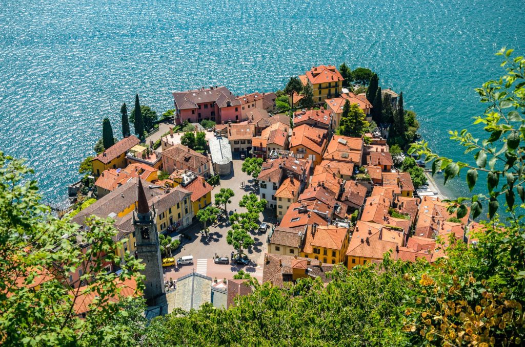 varenna on lake como in italy