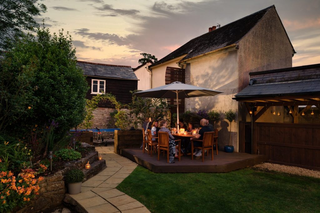 St Maur Cottage Totnes – traditional Victorian architecture with original stonework and garden views. Captured by Sue Vaughton.