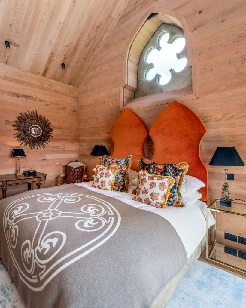 The Copper Beech Bedroom at Bittescombe Lodge & Deer Park