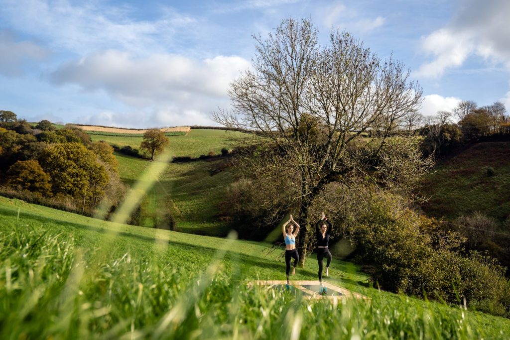 yoga at Bittescombe Lodge
