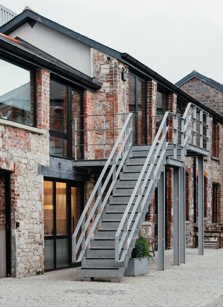 Architectural photography at Alma Yard, a historic site in Plymouth's East End, now offers flexible workspaces and studios for creative professionals.