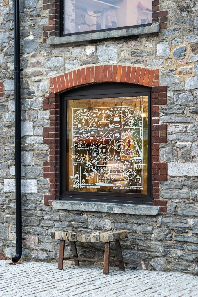 Architectural photography at Alma Yard, a historic site in Plymouth's East End, now offers flexible workspaces and studios for creative professionals.