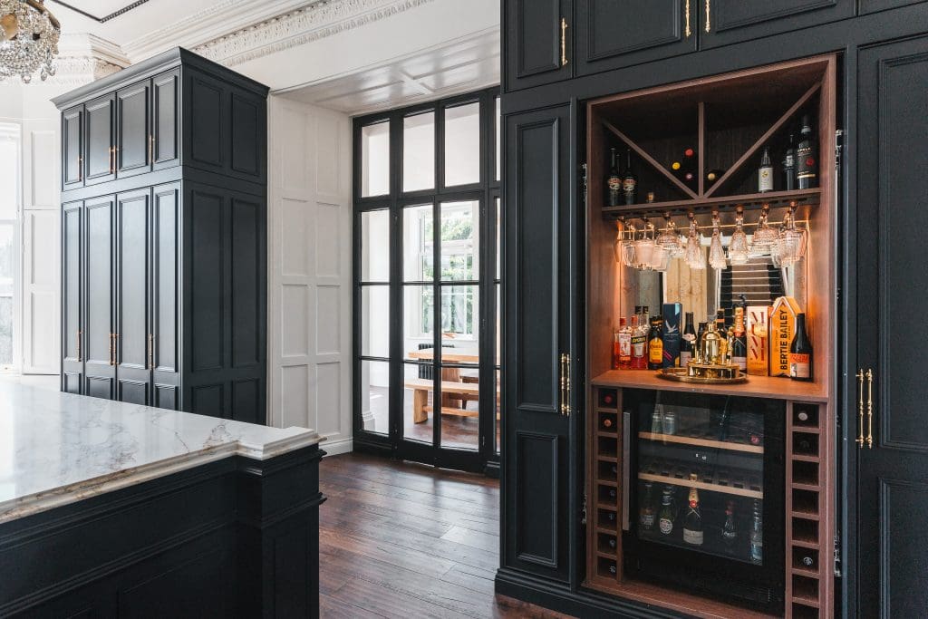 Commercial and Architectural Interior Kitchen Photography for Wisteria Kitchens fitted in a stunning manor house in Torquay.