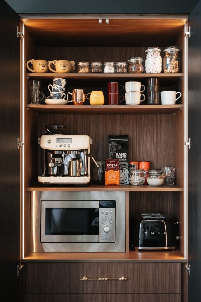 Commercial and Architectural Interior Kitchen Photography for Wisteria Kitchens fitted in a stunning manor house in Torquay.