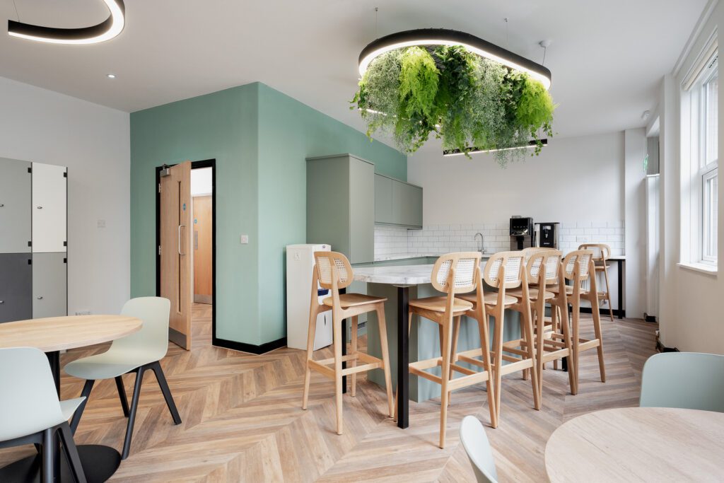 Taskspace Interior Design of The Maynards School Sixth Form and photographed by Sue Vaughton Photography