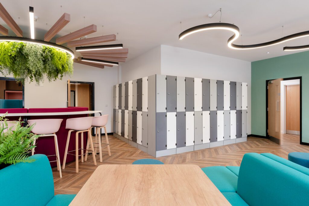 Taskspace Interior Design of The Maynards School Sixth Form and photographed by Sue Vaughton Photography