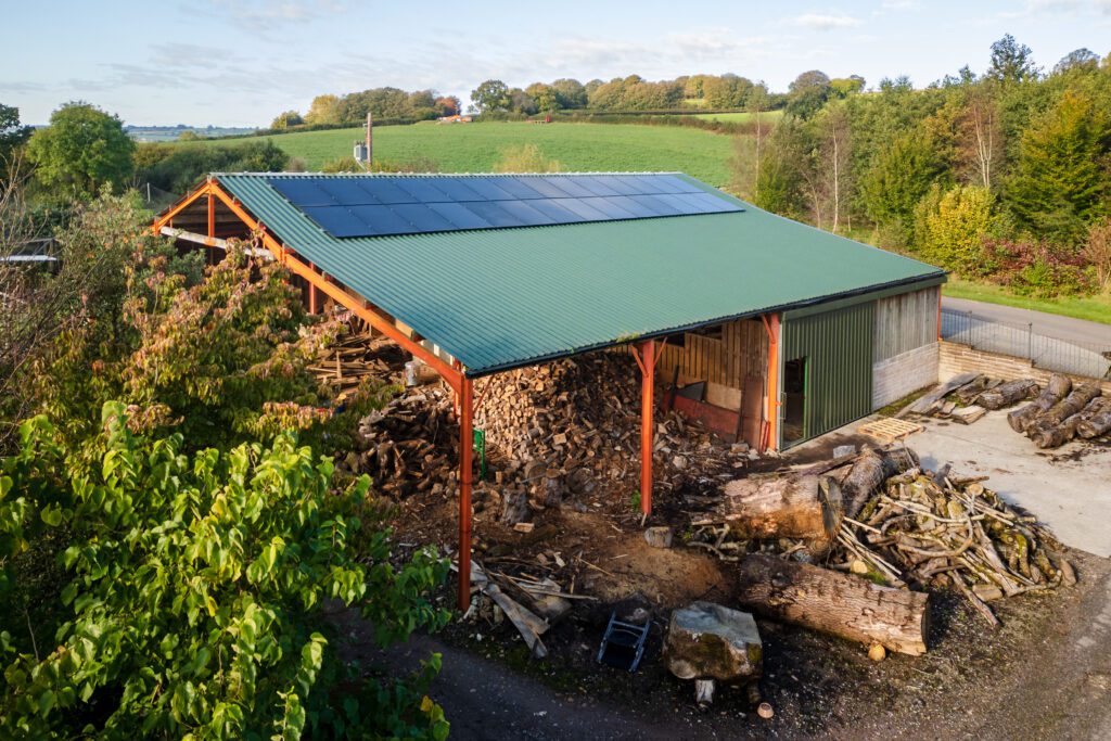 Forest Solar & Electrical Services – aerial and architectural ground photography of commercial and industrial electrical service installations by Sue Vaughton